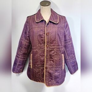 Woori Womens Purple Coat [L]